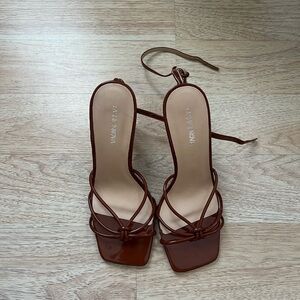 Brown Strappy Heels